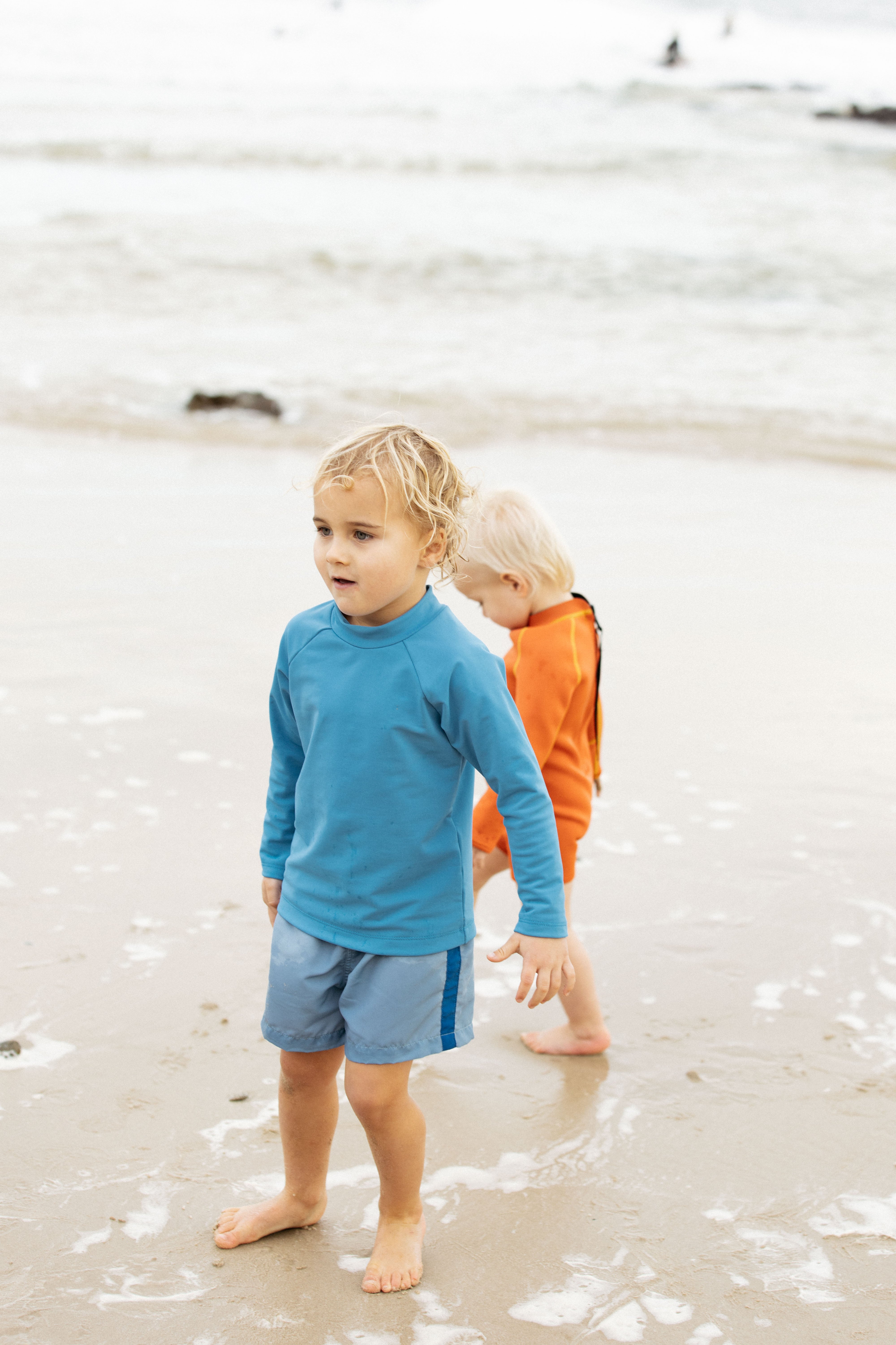 Denim with Marine Stripe Boardshort