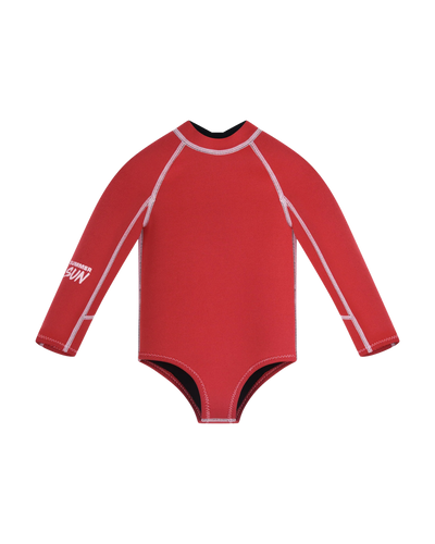 Long Sleeve Paddle Suit - Tomato /Powder Pink