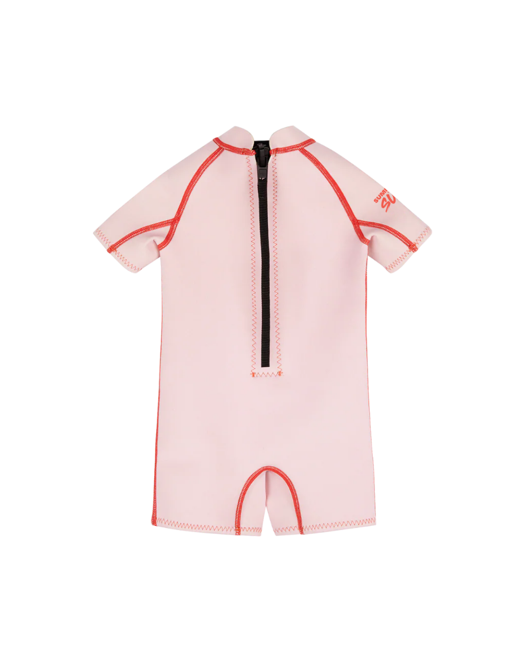 Short Sleeve Springsuit - Powder Pink/Tomato