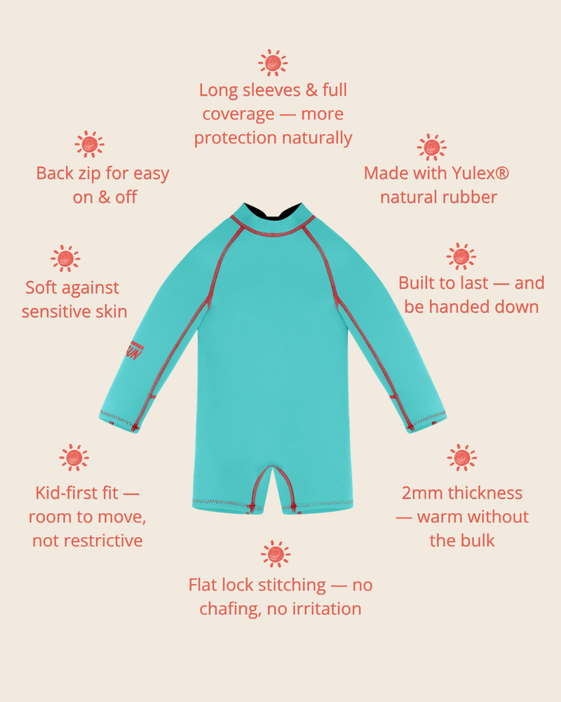 Springsuit Wetsuit - Electric Blue/Chilli