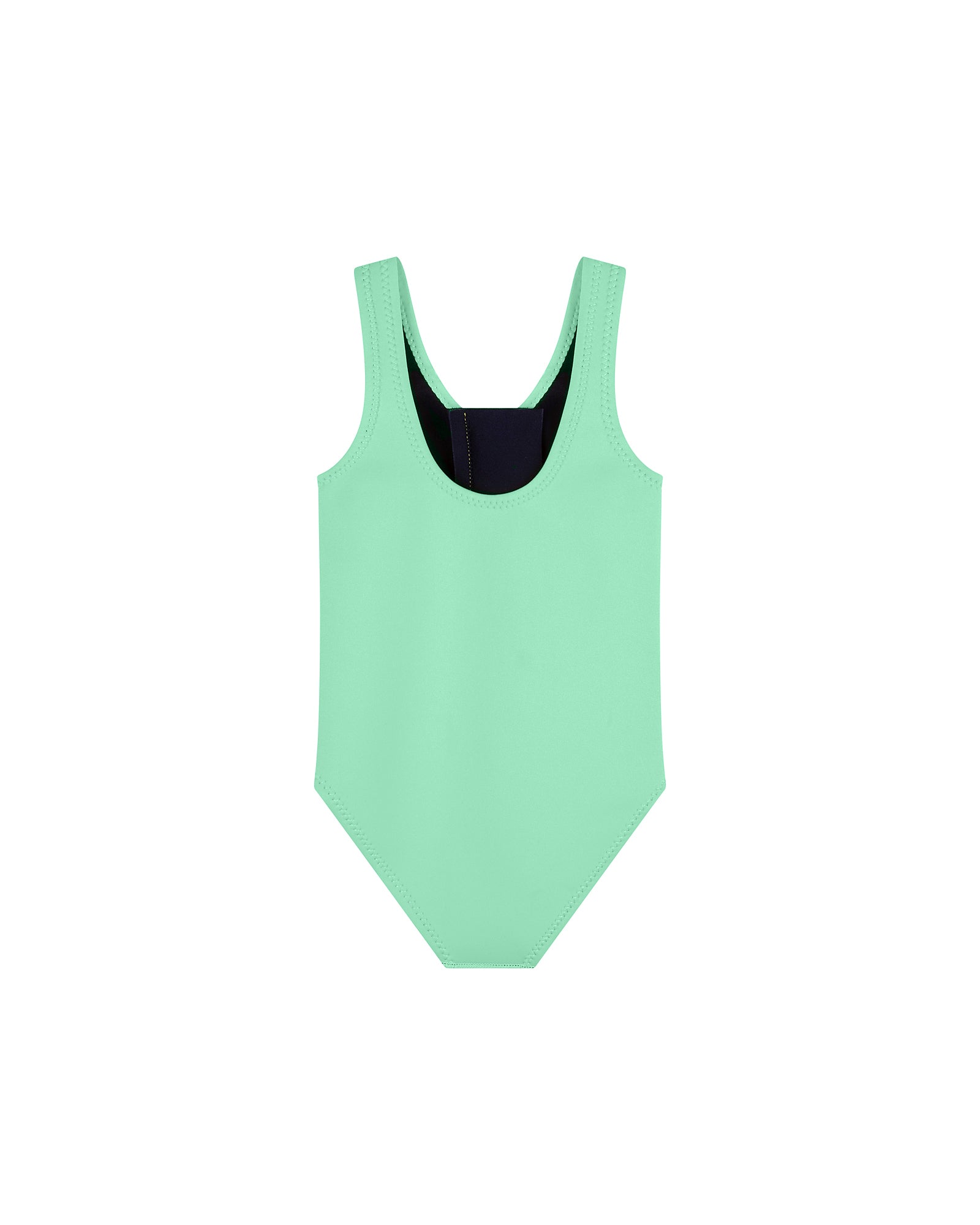 Zip Front Swimsuit  - Mint